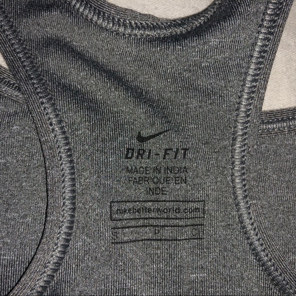Nike Grey and Black Sports Bra - Picture 3 of 3